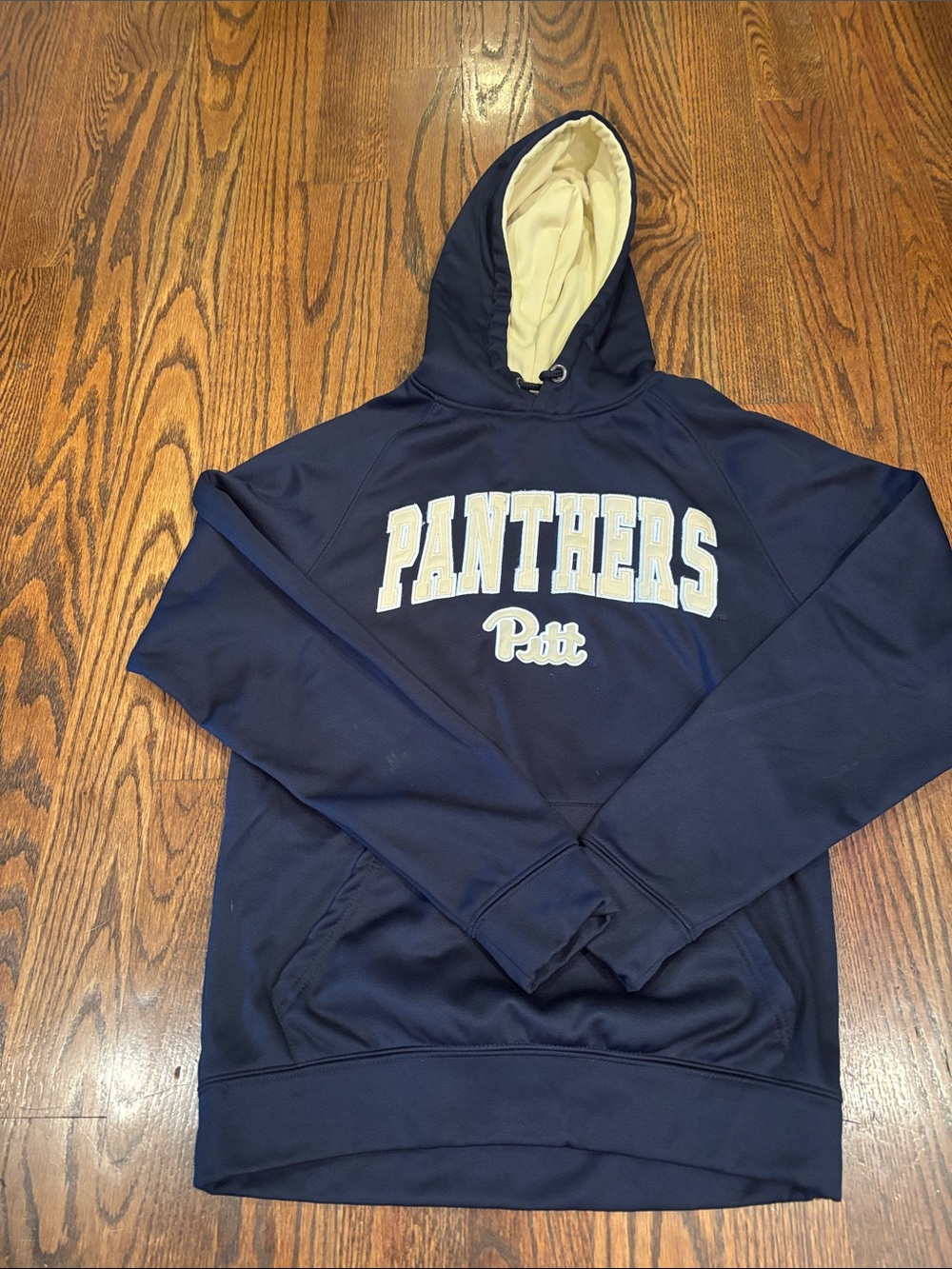 Pitt Panthers Navy Hooded Sweatshirt size small men’s